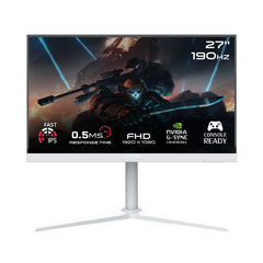 GAMEON GOA27FHD190IPS Artic Pro Series 27" FHD, 190Hz, MPRT 0.5ms, Fast IPS Gaming Monitor - White