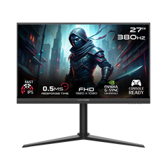 GAMEON GOMP27FHD380IPS Midnight Pro Series 27" FHD, 380Hz, MPRT 0.5ms, HDMI 2.1, Fast IPS Gaming Monitor - Black