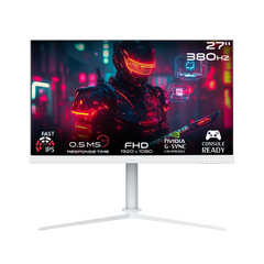 GAMEON GOAP27FHD380IPS Artic Pro Series 27" FHD, 380Hz, MPRT 0.5ms, HDMI 2.1, Fast IPS Gaming Monitor (Support PS5) - White