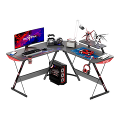 GAMEON L-Shaped Slayer I Series Gaming Desk (129x129x74cm) - Table Top (80x46cm)