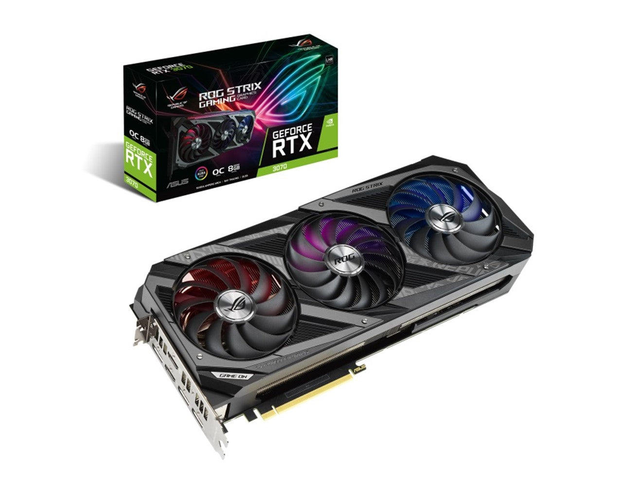 Asus ROG Strix GeForce RTX 3070Ti OC Edition 8GB GDDR6X Gaming Graphics Card - Level Up