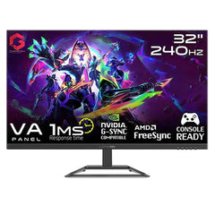 GAMEON 32" FHD, 240Hz, 1ms, Flat VA, HDMI 2.1 Compatible, Gaming Monitor With G-Sync & Free Sync  - Black