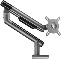 Twisted Minds Single Monitor Aluminum Slim Mechanical Spring Monitor Arm with USB Ports (Fit Screen Size 17"-32")