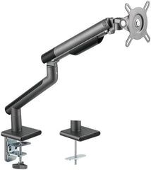 Twisted Minds Single Monitor Aluminum Slim Mechanical Spring Monitor Arm with USB Ports (Fit Screen Size 17"-32")