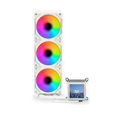 LIAN LI Galahad II LCD SL-INF 360mm ARGB Liquid CPU Cooler - White