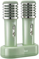 Divoom Songbird HQ - 50W Bluetooth Speaker with Karaoke Dual Wireless Microphones - Green