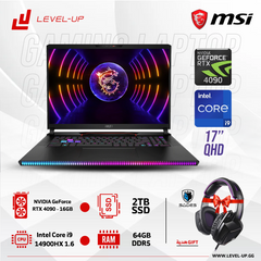 Gaming Laptop MSI Raider GE78 HX Intel Core i9-14900HX,NVIDIA GeForce RTX 4090 16GB,64GB DDR5