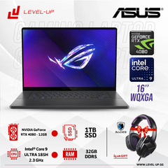 Gaming Laptop Asus ROG Zephyrus G16 (2024) GU605 16" 3K OLED, 240Hz, CPU Intel Core Ultra 9,RTX 4080 12GB,RAM 32GB DDR5