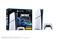 PS5 Slim Digital Console Bundle: Fortnite Cobalt Edition + Dobe TP5-3557 Multifunctional Cooling Stand