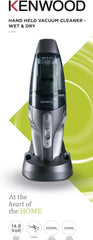 KENWOOD HAND VACUUM WET & DRY SILVER - HVP19.000SI