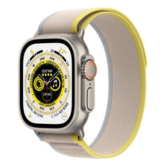 APPLE WATCH ULTRA GPS + CELLULAR, 49MM TITANIUM CASE WITH YELLOW/BEIGE TRAIL LOOP - S/M