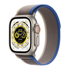 APPLE WATCH ULTRA GPS + CELLULAR, 49MM TITANIUM CASE WITH BLUE/GRAY TRAIL LOOP - S/M