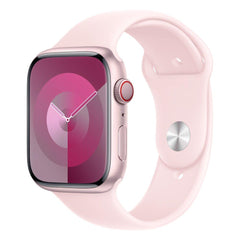 APPLE WATCH SERIES 9 GPS 45MM PINK ALUMINIUM CASE WITH LIGHT PINK SPORT BAND - S/M