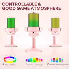 Maonocaster DM20 Gamer Wave Condenser USB Gaming RGB Microphone - Pink