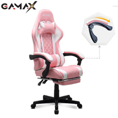 Gamax Gaming Chair Model 1-LT001L with Linkage Function Armrest & Retactable Footrest ( Installation not included )