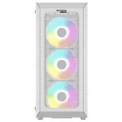 Twisted Minds Apex-03 Mid Tower, 3*120mm ARGB Fan Gaming Case - White