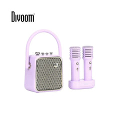 Divoom SongBird SE Portable Bluetooth Speaker With Dual Microphone Karaoke Function - Purple