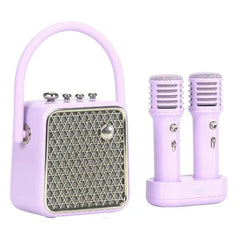 Divoom SongBird SE Portable Bluetooth Speaker With Dual Microphone Karaoke Function - Purple