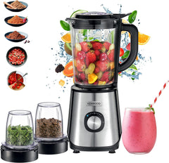 KENWOOD BLENDER GLASS 2L 1000W BKMTL - BLM45.720SS