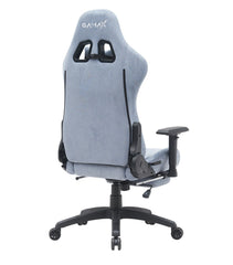 Gamax Gaiming Chair model BS-7966 with Foot Rest - Light Blue ( Installation not included )