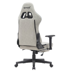 Gamax Gaming Chair model BS-7970 with Foot Rest - Light Gray ( Installation not included )