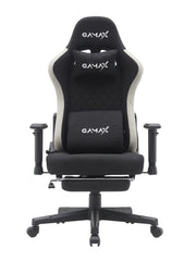 Gamax Gaming Chair model BS-7970 with Foot Rest - Black ( Installation not included )