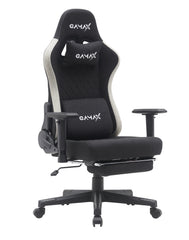 Gamax Gaming Chair model BS-7970 with Foot Rest - Black ( Installation not included )