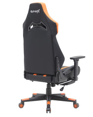 Gamax Gaming Chair model BS-7012 with Foot Rest - Black & Orange ( Installation not included )