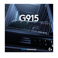 Logitech G915 LIGHTSPEED Wireless RGB Mechanical Gaming Keyboard - Tactile