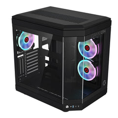 GAMEON GO-VALKYRIEI-M VaIkyriei Series 3 Side Glass Mid Tower Gaming Case - Black