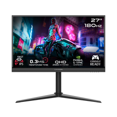 GAMEON GOM27QHD180IPS Midnight Pro Series 27" QHD, 180Hz, MPRT 0.3ms, Fast IPS Gaming Monitor - Black