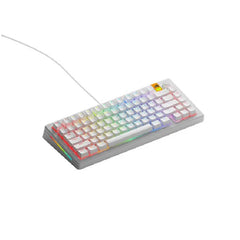 Glorious GMMK 3 HE 75% Prebuilt Wired Mechanical Gaming Keyboard - White, Arabic