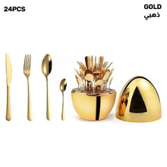 Luxury 24 pcs set with Mood Egg in color box Gold & silver