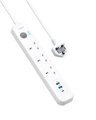 Anker PowerExtend USB-C 6-IN-1 PowerStrip - White A9136K21 - Level UpAnkerPower Strips & Surge Suppressors194644049799