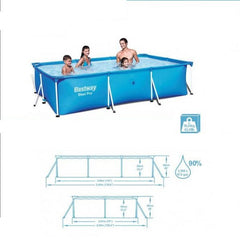 BESTWAY Deluxe Splash Pool, 300 x 201 x 66 cm, 3300ltr – 56404 - Level UpLevel UpSwimming Pools56404