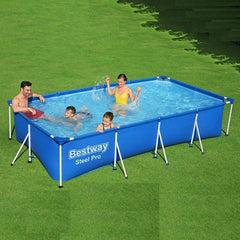 BESTWAY Steel Pro™ Rectangular Pool 4.00m x 2.11m x 0.81m – 5.700L – 56405 - Level UpBESTWAYSwimming Pools56405