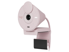 Logitech Brio 300 1080p USB-C webcam with Privacy shutter - Rose