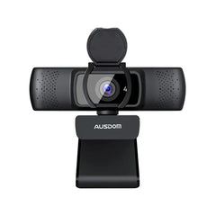 Ausdom 4K Webcam, Autofocus, Built-in Microphone, Frames 4K/30FPS, USB2.0 (add type-C rotary)- Black