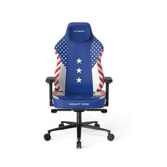 كرسي الألعاب Craft Pro Dream Team من DXRacer باللون الأزرق/الأبيض