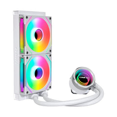 LIAN LI Galahad II Trinity Series 240mm RGB Liquid CPU Cooler with SL-Infinity Fan - White