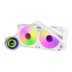 LIAN LI Galahad II Trinity Series 240mm RGB Liquid CPU Cooler with SL-Infinity Fan - White