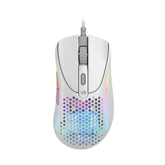 Glorious Model D2 Wired RGB Gaming Mouse - Matte White