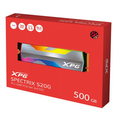 XPG Spectrix S20G PCIe Gen3x4 M.2 2280 Solid State Drive RGB-500GB - Level Up