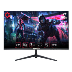 GAMEON 27inch QHD, 165Hz 1ms (2560x1440) 2K Flat IPS Gaming Monitor With G-Sync & FreeSync - Black