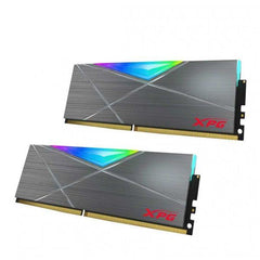 XPG 16GB Spectrix D50 RGB DDR4 3200 MHz UDIMM Memory Kit (Tungsten Gray, 2 x 8GB) - Level Up