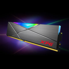 XPG 16GB Spectrix D50 RGB DDR4 3200 MHz UDIMM Memory Kit (Tungsten Gray, 2 x 8GB) - Level Up