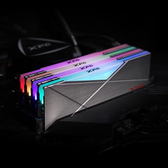 XPG 16GB Spectrix D50 RGB DDR4 3200 MHz UDIMM Memory Kit (Tungsten Gray, 2 x 8GB) - Level Up