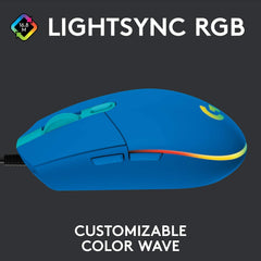 Logitech G203 LIGHTSYNC RGB Lighting Gaming Mouse - Blue - Level UpLogitechPC Accessories5.10E+12