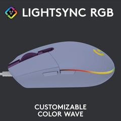 Logitech G203 LIGHTSYNC RGB Lighting Gaming Mouse - Lilac - Level UpLogitechPC Accessories5.10E+12