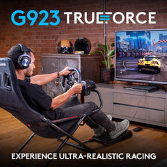 Logitech G923 Driving Force Racing Wheel + Shifter For PS5 & PS4 & PC - Level UpLogitechAccessories5.10E+12